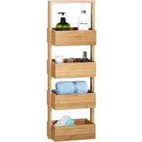 Badregal Bambus 88x16x28cm von Casaria®