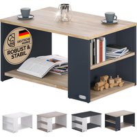 Couchtisch Santa Cruz Holz/Grau 90x59x47cm von Casaria®