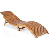 Faltbare Sonnenliege Akazienholz FSC®-zertifiziert von Casaria®