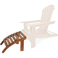 Fußstütze Akazienholz für Adirondack Gartenstuhl von Casaria®