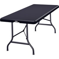 Klapptisch Anthrazit Kunststoff 183x75x73cm von Casaria®