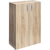 Mehrzweckschrank Vela Eiche 115,5x30x60cm von Casaria®