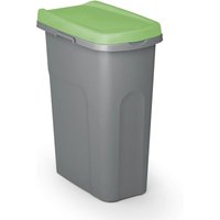 Mülleimer Grau/Grün Kunststoff 25L von Casaria®
