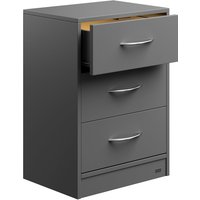 Nachttisch Eloise Anthrazit 54x39x28cm mit LED von Casaria®