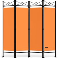 Paravent Lucca Orange 180x163cm von Casaria®
