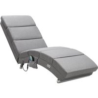 Relaxliege London Grau mit Massage- & Heizfunktion von Casaria®