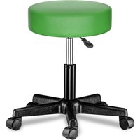 Rollhocker mit Rollen Kunstleder Grün 360° drehbar von Casaria®