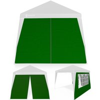 Seitenwand Faltpavillon Capri 2er-Set Grün 3x3m von Casaria®