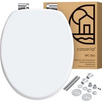 Toilettensitz Weiß mit Absenkautomatik von Casaria®