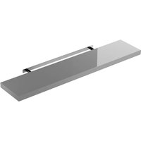 Wandregal Schweberegal 110cm Hochglanz Grau + Halterung von Casaria®