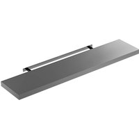 Wandregal Schweberegal 110cm grau + Halterung von Casaria®