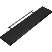 Wandregal Schweberegal 90cm schwarz + Halterung von Casaria®