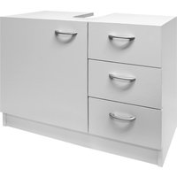 Waschbeckenunterschrank Neapel Weiß 63x54x30cm von Casaria®