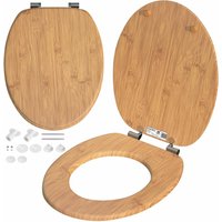Toilettensitz Bambus mit Absenkautomatik MDF von Casaria®