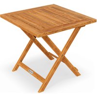 Gartentisch geöltes Akazienholz 46x46cm klappbar Gartentisch geöltes Akazienholz 46x46cm klappbar von Casaria®
