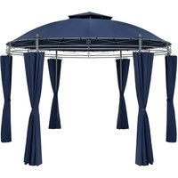 Pavillon Toscana Blau Ø3,5m UV-Schutz 50+ Pavillon Toscana Blau Ø3,5m UV-Schutz 50+ von Casaria®