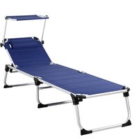 Sonnenliege Bari Blau 210x60x81cm Sonnenliege Bari Blau 210x60x81cm von Casaria®