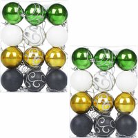 Weihnachtsbaumkugeln Bunt 48-tlg Weihnachtsbaumkugeln Bunt 48-tlg von Casaria®