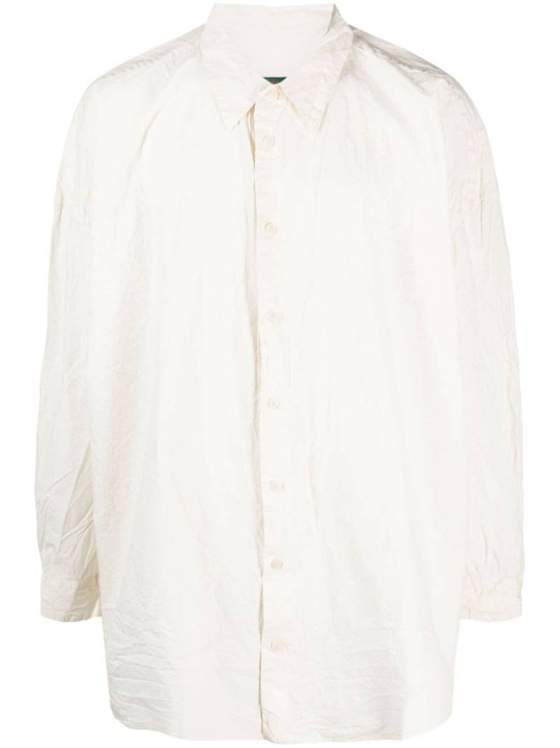 Casey Casey spread-collar cotton shirt - Neutrals von Casey Casey