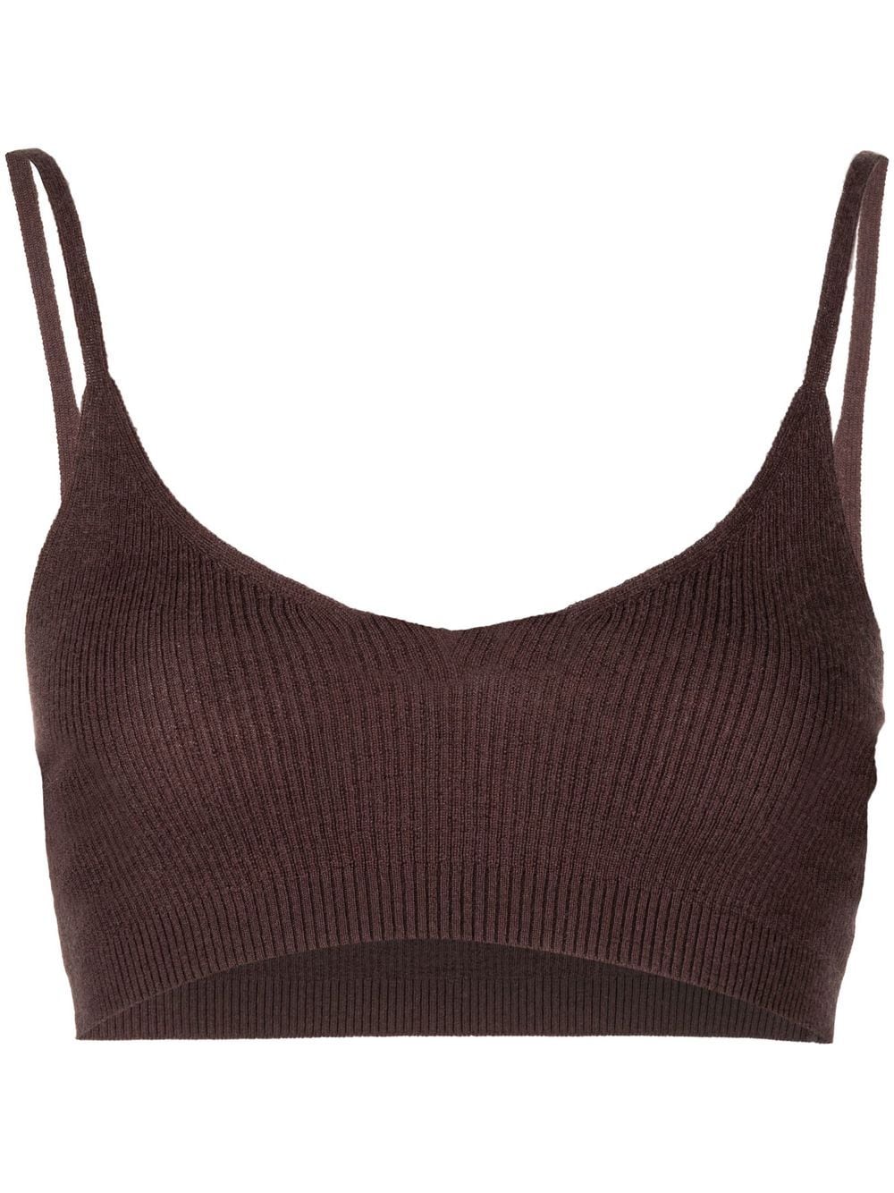 Cashmere In Love Alessi knitted bralette - Brown von Cashmere In Love