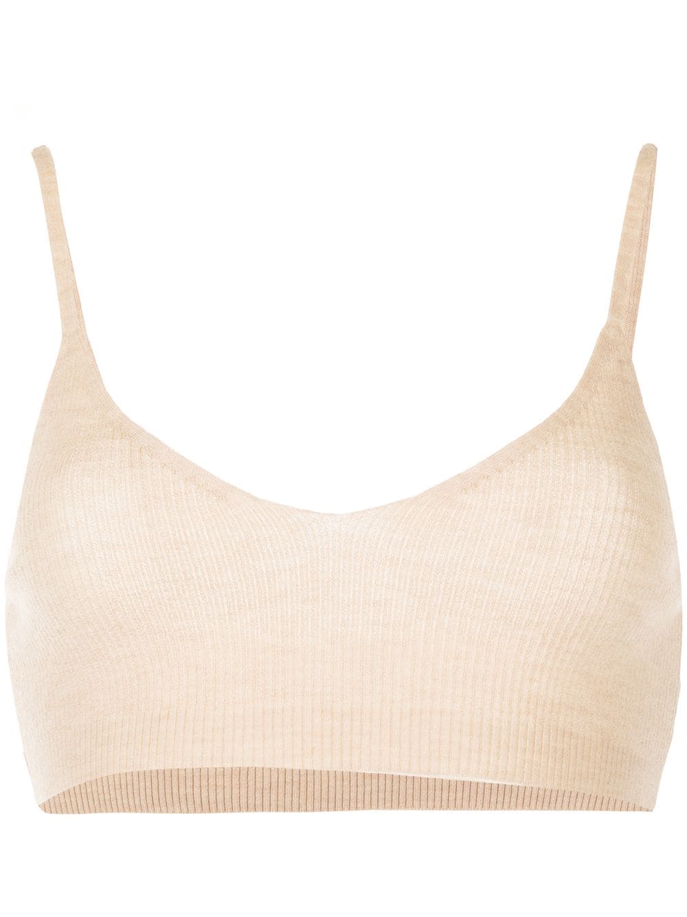 Cashmere In Love Alessi knitted cashmere bralette - White von Cashmere In Love