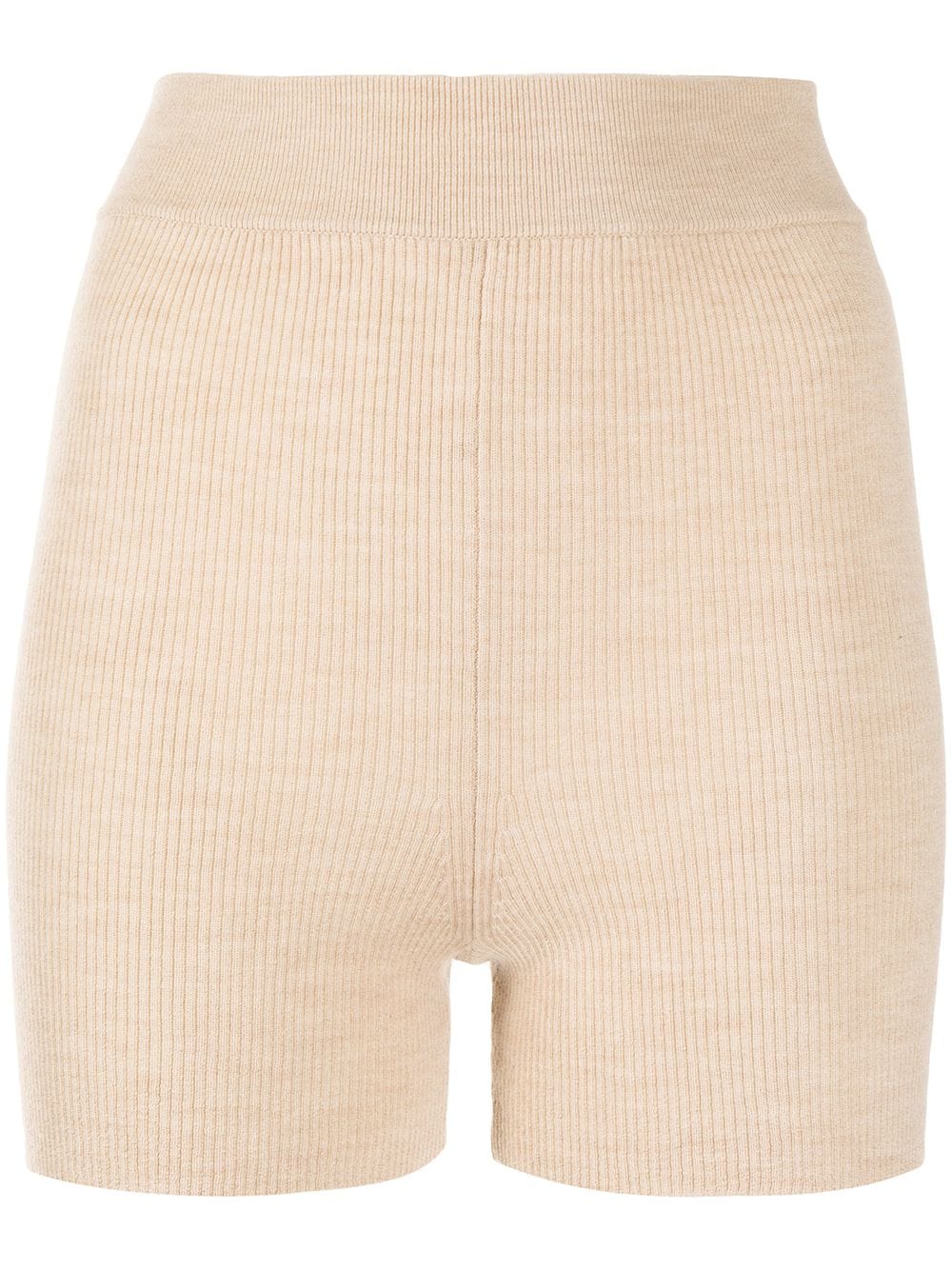 Cashmere In Love Alexa ribbed-knit biker shorts - White von Cashmere In Love