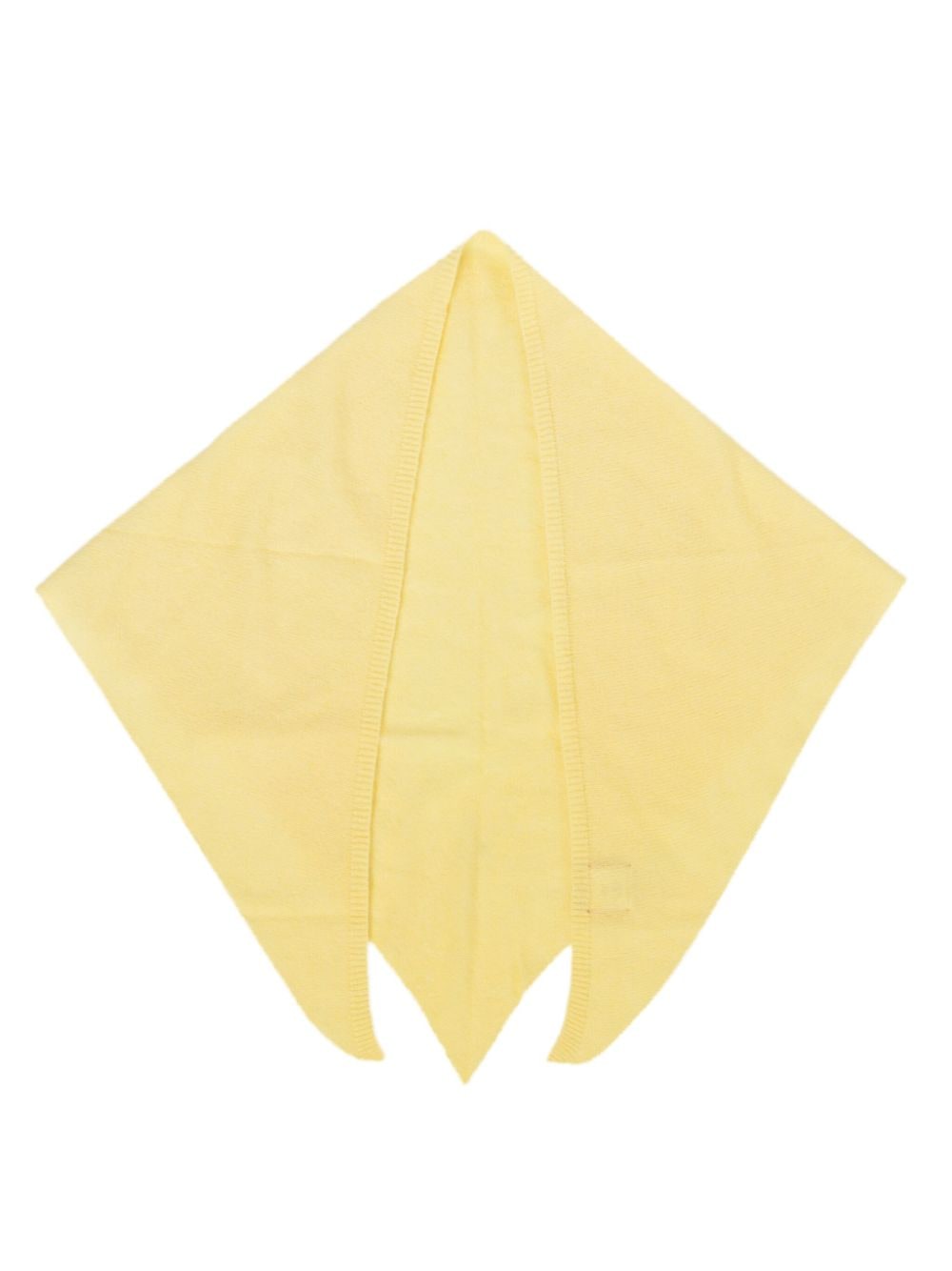 Cashmere In Love Aman knitted triangle scarf - Yellow von Cashmere In Love