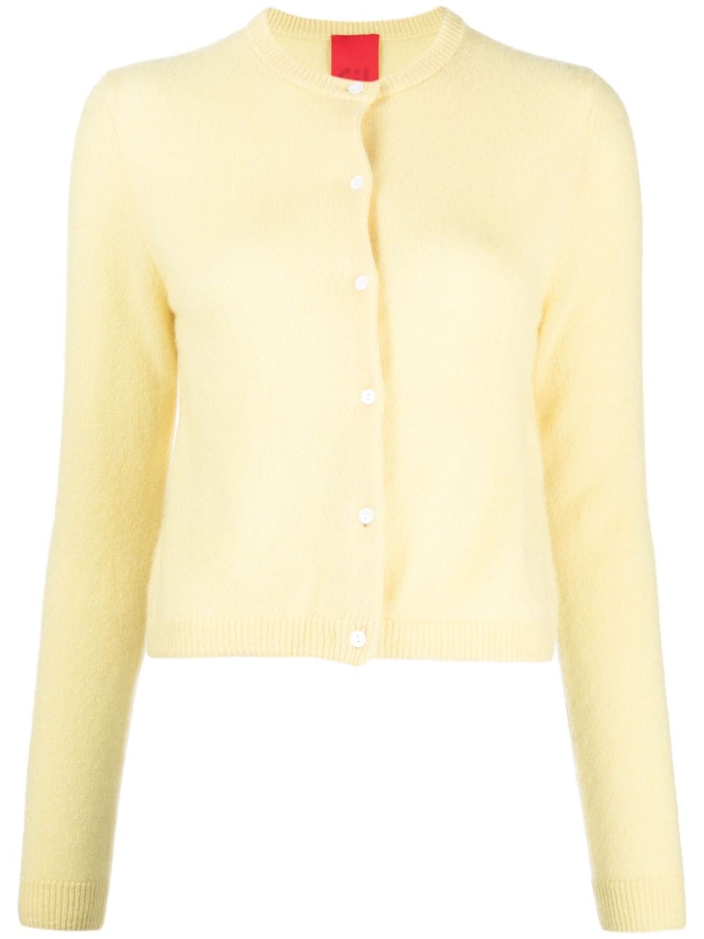 Cashmere In Love Faye fine-knit cardigan - Yellow von Cashmere In Love