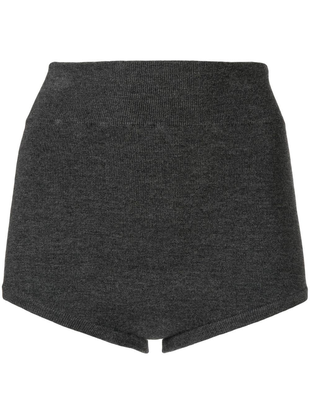 Cashmere In Love Felix knitted high-waist shorts - Grey von Cashmere In Love