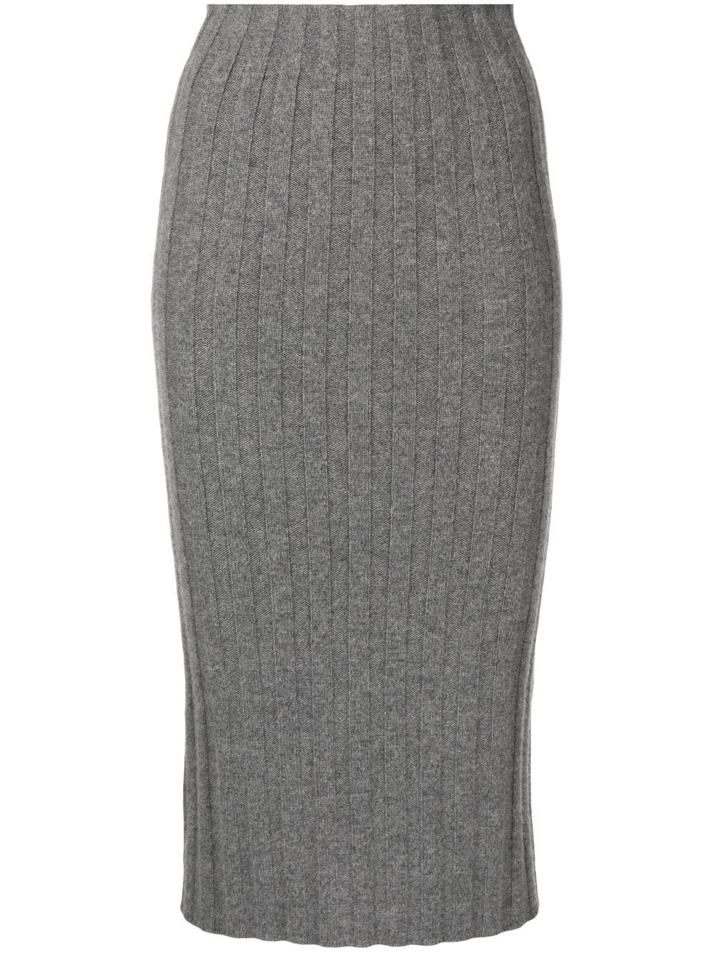 Cashmere In Love Lenny chunky-knit skirt - Grey von Cashmere In Love