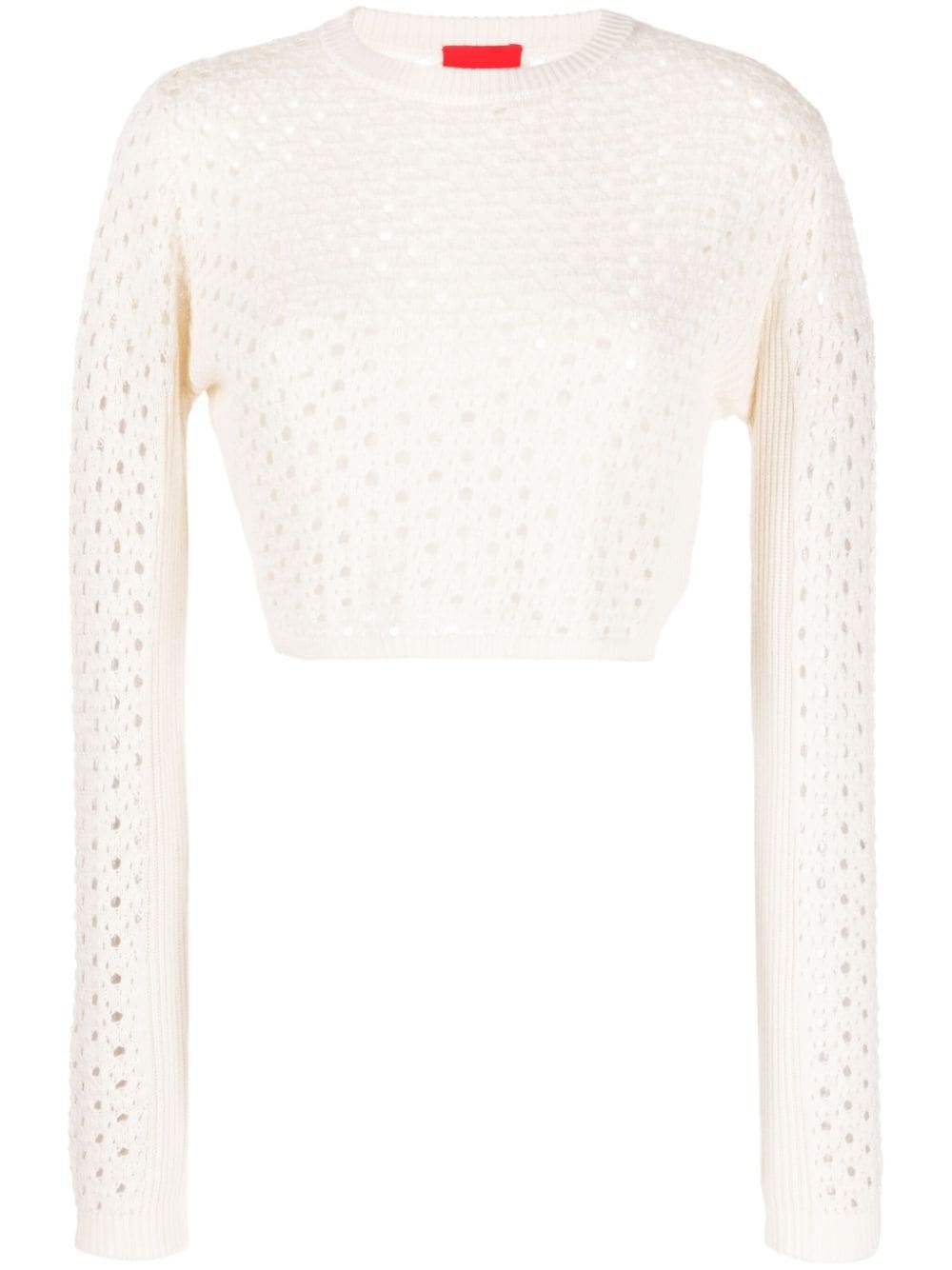 Cashmere In Love Ria crochet-knit jumper - White von Cashmere In Love