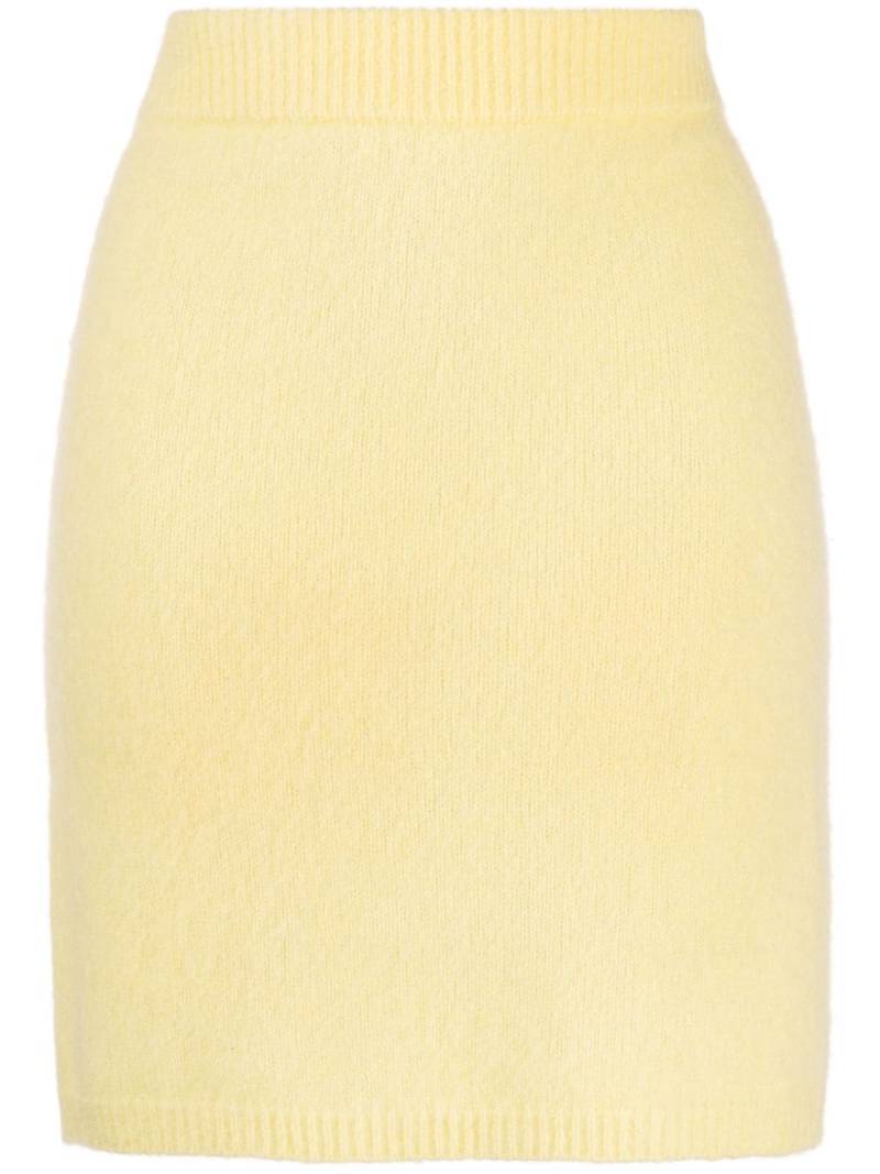 Cashmere In Love Ula fine-knit miniskirt - Yellow von Cashmere In Love