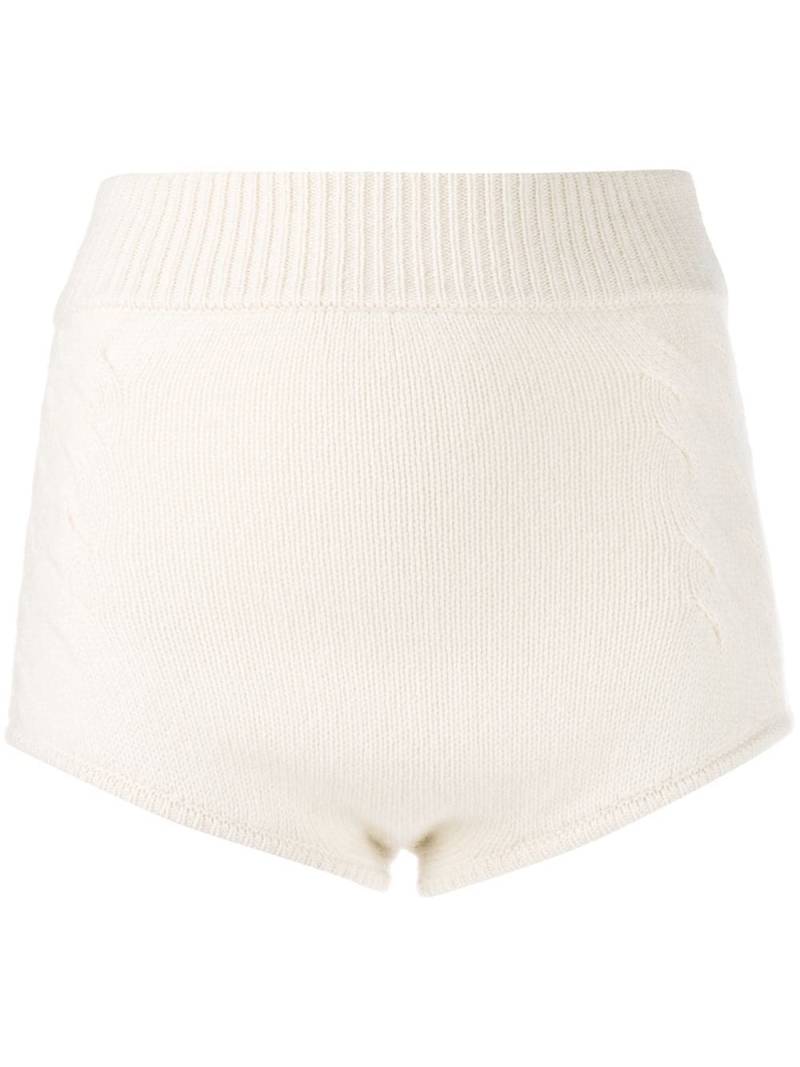 Cashmere In Love knit Mimie shorts - White von Cashmere In Love