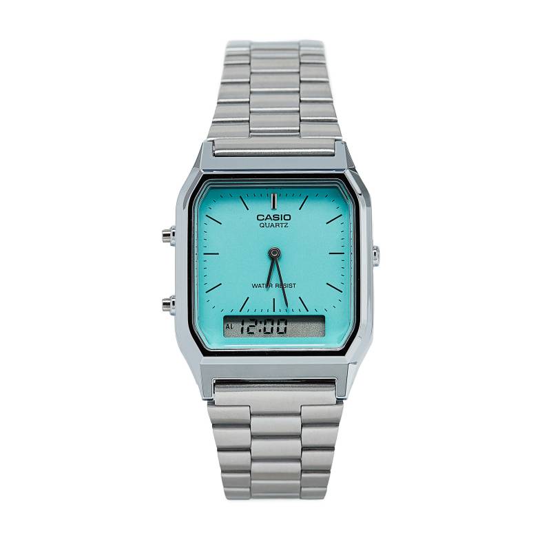 Uhr Casio Vintage Maxi AQ-230A-2A2MQYES Silberfarben von Casio
