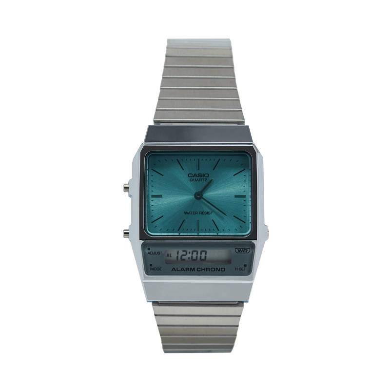 Uhr Casio Vintage Maxi AQ-800EC-2AEF Silberfarben von Casio