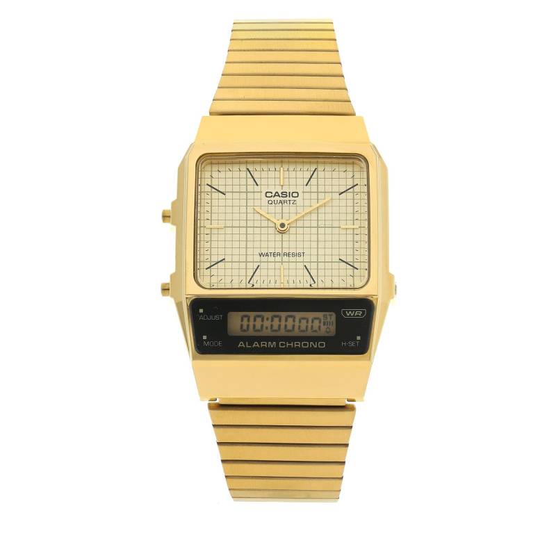 Uhr Casio Vintage Maxi AQ-800EG-9AEF Goldfarben von Casio