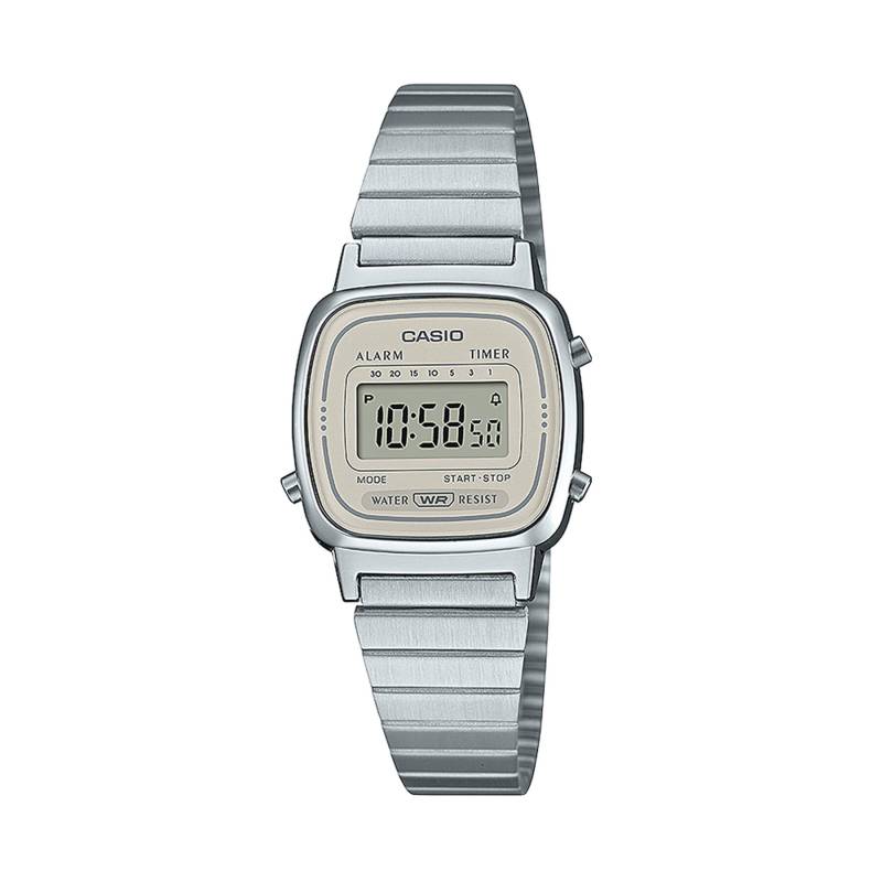 Uhr Casio Vintage Mini LA670WEA-8AEF Silberfarben von Casio