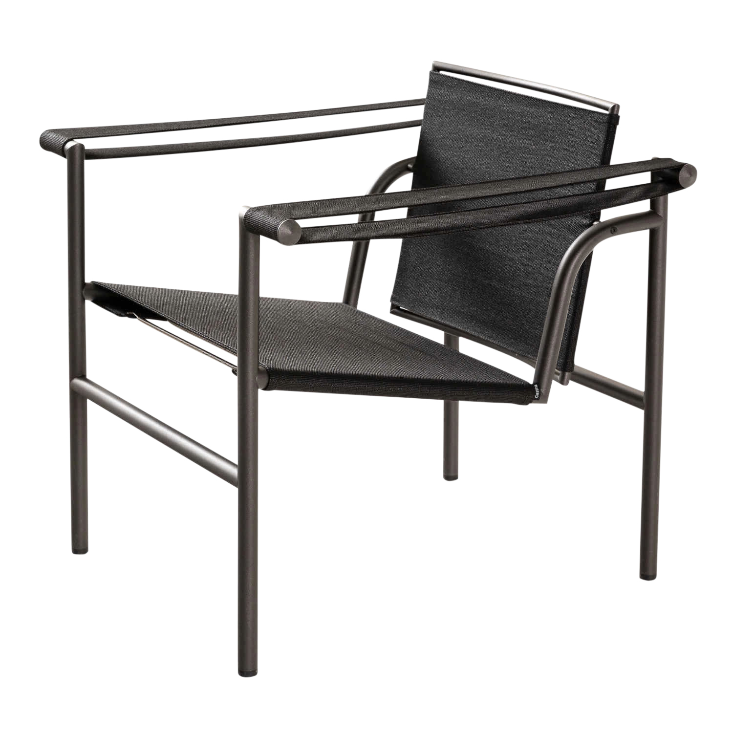 1 Fauteuil dossier basculant Outdoor LC1 Sessel, Gestell grün geprägt, Bezug outdoorstoff kemi l, 13l362 von Cassina