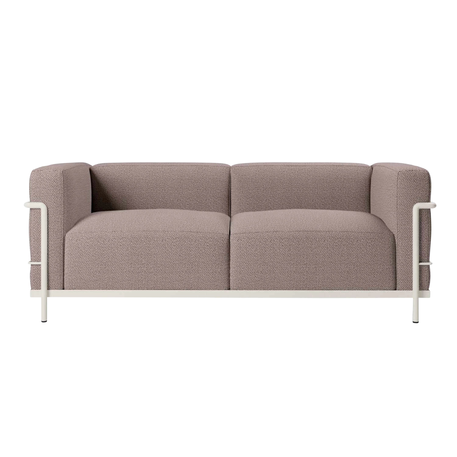 3 Fauteuil Grand Confort Grand Modèle Outdoor LC3 2er Sofa, Bezug outdoorstoff kemi l, 13l360, Gestell braun geprägt von Cassina