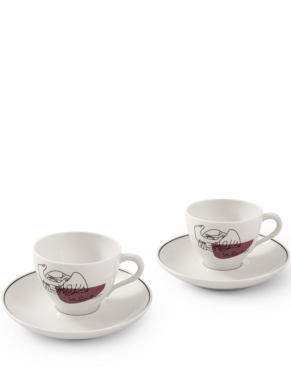 Cassina Service Prunier coffee cups - White von Cassina