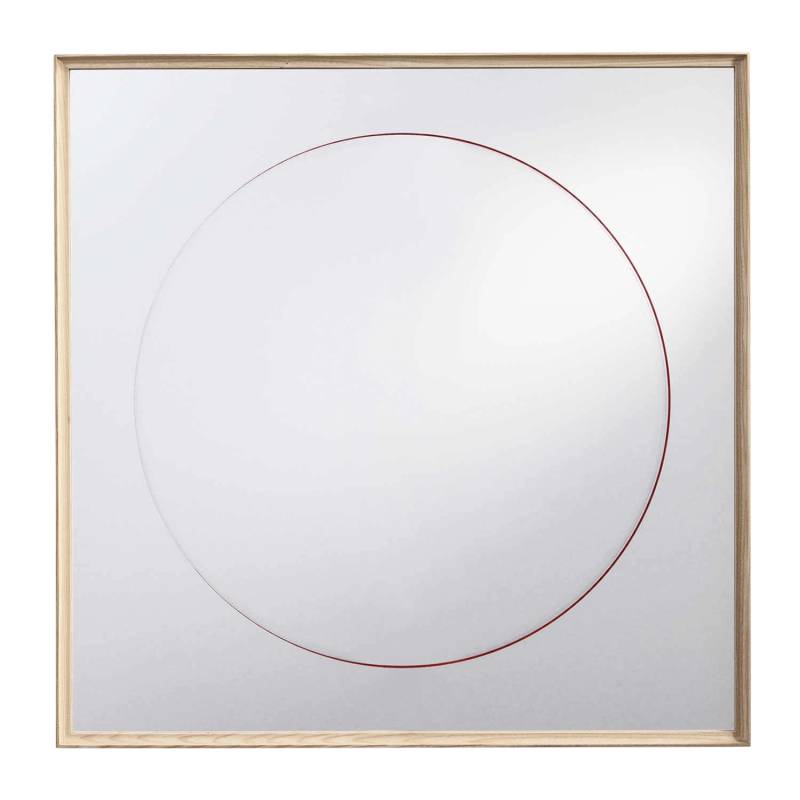 Deadline 083 Spiegel, Grösse h. 100 x b. 100 cm, Rahmen esche natur, Ausführung eternal sun von Cassina