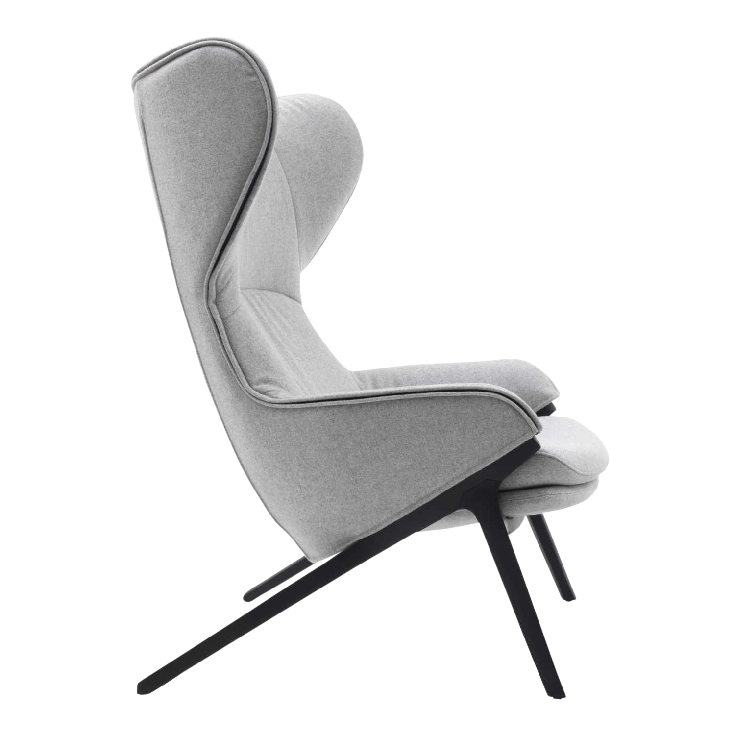 P22 395 Sessel, Gestell aluminium, dunkel-nickel-grau, Bezug stoff eremo e508 von Cassina