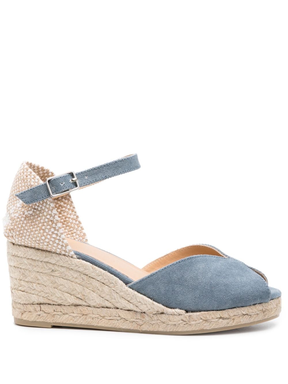 Castañer Bianca 70mm wedge espadrilles - Blue von Castañer