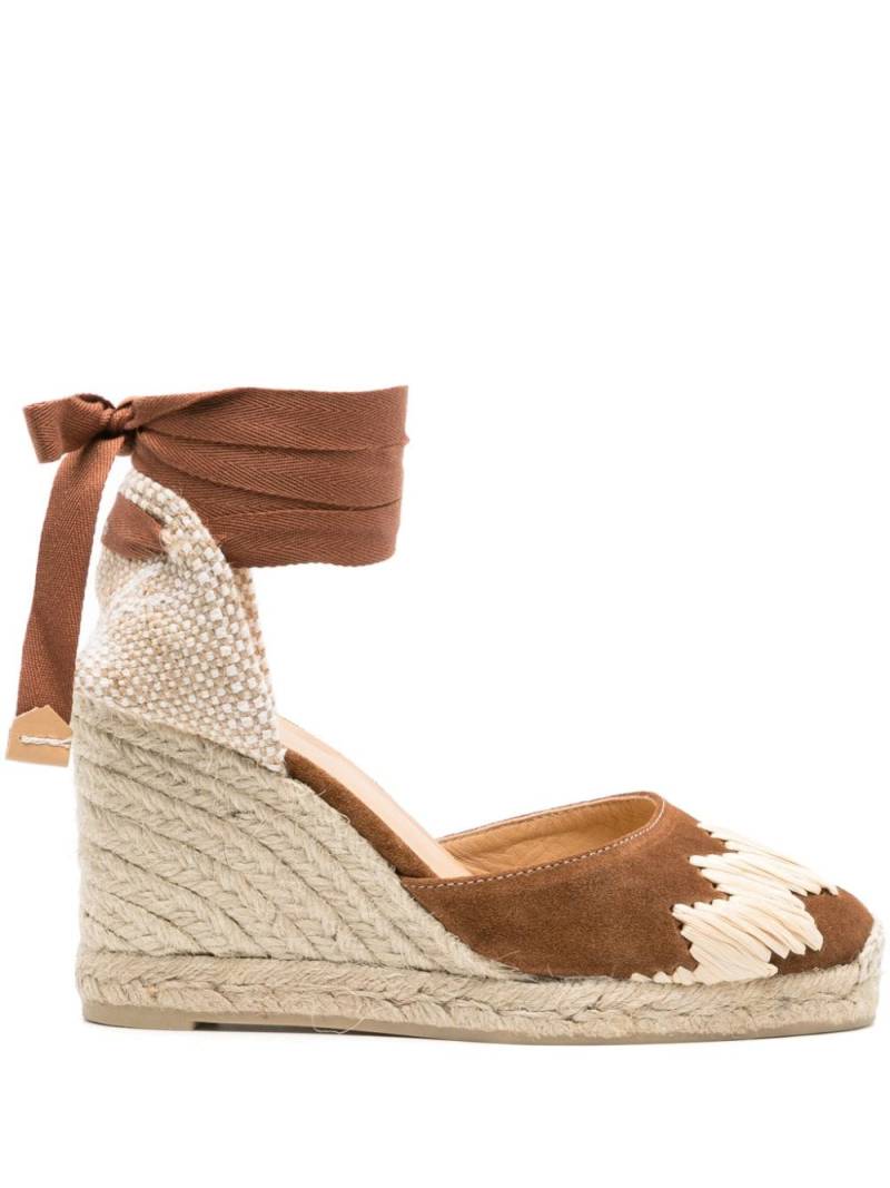 Castañer Cande 100mm wedge espadrilles - Brown von Castañer