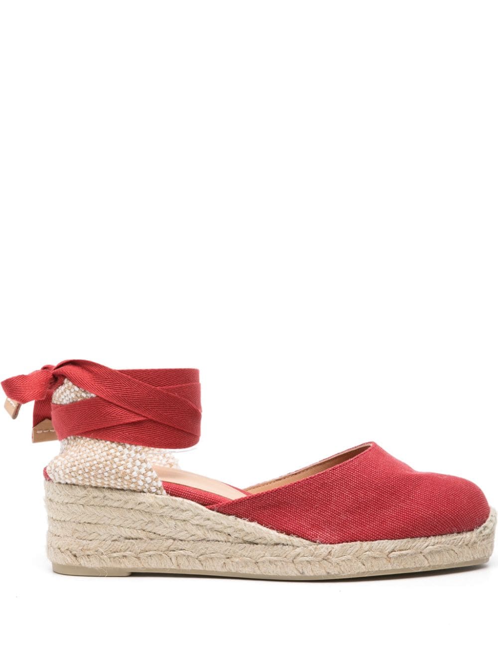 Castañer Carina 50mm wedge espadrilles - Red von Castañer