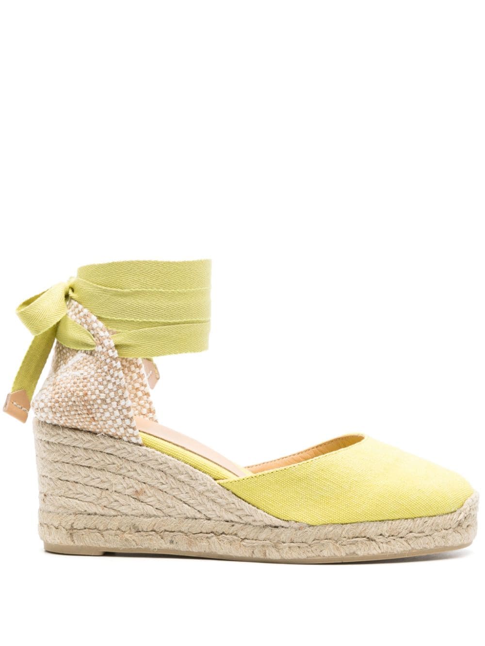 Castañer Carina 70mm wedge espadrilles - Green von Castañer