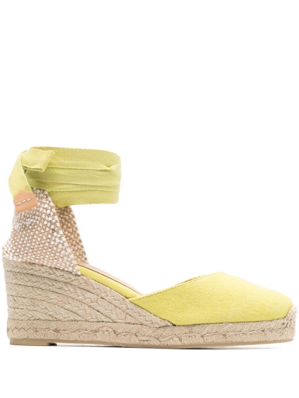 Castañer Carina 70mm wedge-heel espadrilles - Green von Castañer