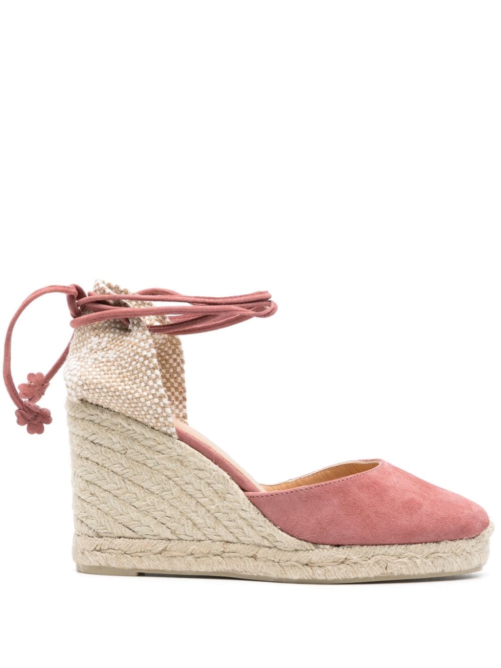 Castañer Carina 95mm suede espadrilles - Pink von Castañer