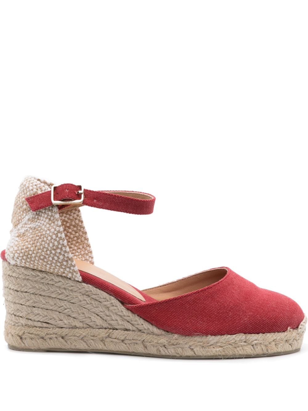 Castañer Carol 70mm wedge espadrilles - Red von Castañer