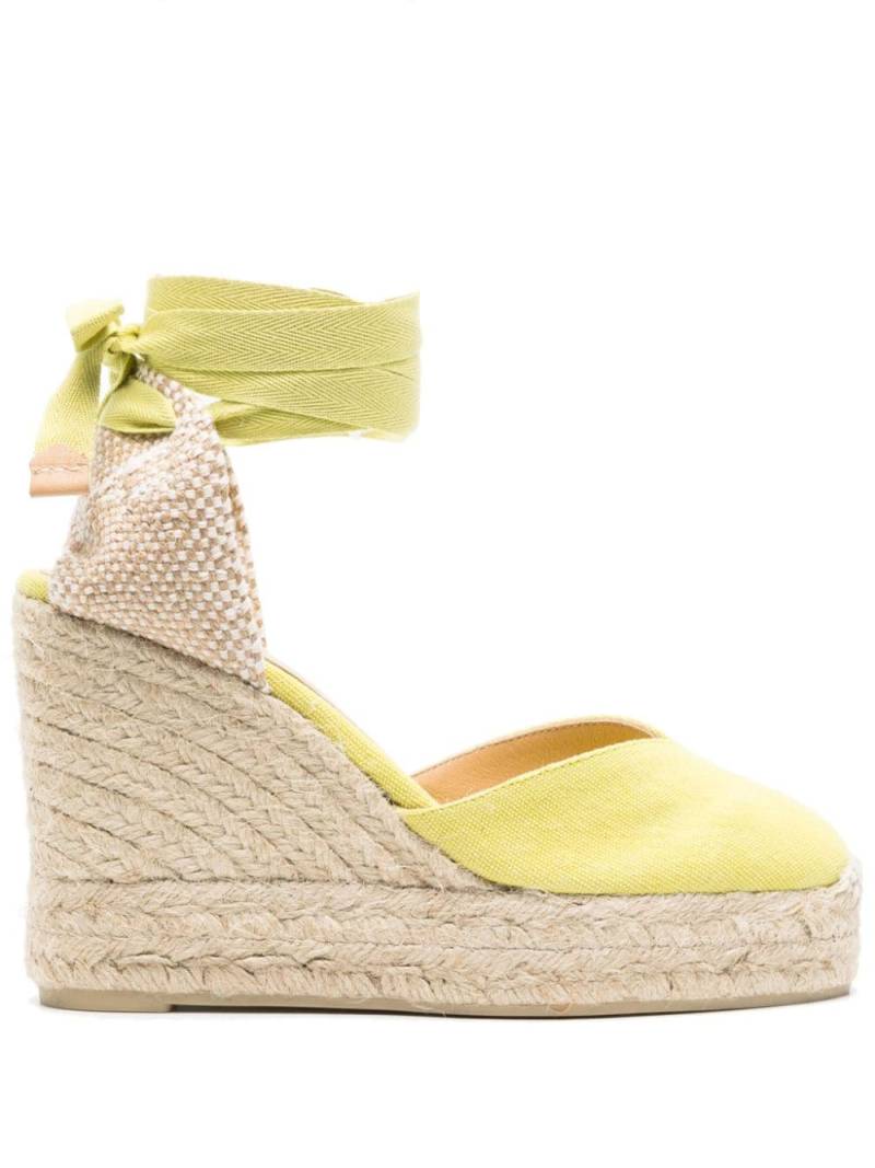 Castañer Chiara 110mm wedge espadrilles - Green von Castañer